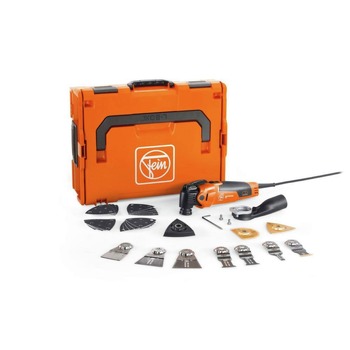 Fein MultiMaster MM 500 Plus Corded Oscillating Multitool with L-Boxx and Accessory Set