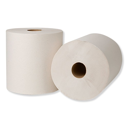 Cleaning & Janitorial Supplies | Tork 218004 7.88 in. x 800 ft. Hardwound Roll Towels - Natural White (6-Piece/Carton) image number 0