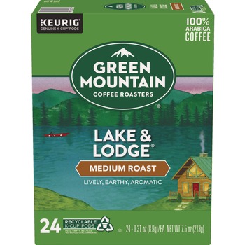 Green Mountain Coffee Medium Roast Lake and Lodge Coffee K-Cups (24/Box)