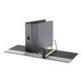 Office Jansan | Universal UNV30755 Deluxe Easy-to-Open 5 in. Capacity 11 in. x 8.5 in. (3) D-Ring View Binder - Black image number 1