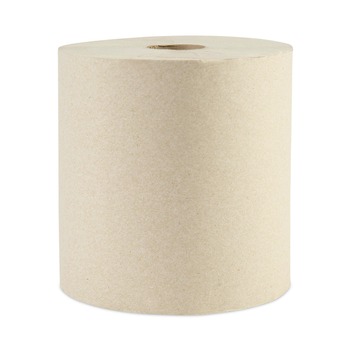 Boardwalk 1-Ply 8 in. x 800 ft. Green Xtra Roll Towels - Natural (6 Rolls/Carton)
