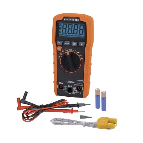 Multimeters | Klein Tools MM420 600V TRMS Auto-Ranging Digital Multimeter image number 0