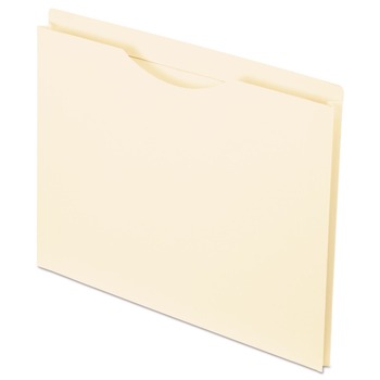 Pendaflex 22100EE 1 in. Expansion 2-Ply Letter Size Reinforced File Jackets - Manila (50/Box)