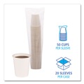  | Boardwalk BWKWHT8HCUP 8 oz. Paper Hot Cups - White (20 Cups/Sleeve, 50 Sleeves/Carton) image number 3