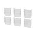 Office Jansan | Storex 70229U06C 16 in. x 4 in. x 14 in. 3 Sections Wall Legal File - Clear (3/Pack) image number 1
