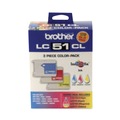 Office Jansan | Brother LC513PKS LC513PKS Innobella 400 Page-Yield Ink - Cyan/Magenta/Yellow (3/Pack) image number 1