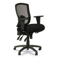  | Alera ALEET4017 Etros Series 17.16 in. to 20.86 in. Seat Height Mesh Mid-Back Petite Multifunction Chair - Black image number 0