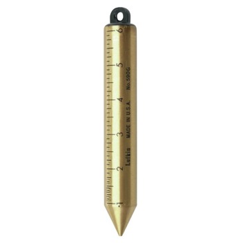 MEASURING ACCESSORIES | Lufkin 590GN 20 oz. Inage Solid Brass Cylindrical Blunt Point SAE Plumb Bob
