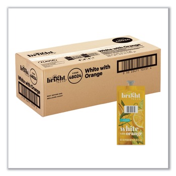 FLAVIA 0.05 oz. Pouch The Bright Tea Co. Freshpack - White with Orange (100/Carton)