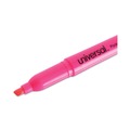  | Universal UNV08855 Fluorescent Ink Chisel Tip Pocket Highlighters - Pink (1 Dozen) image number 3