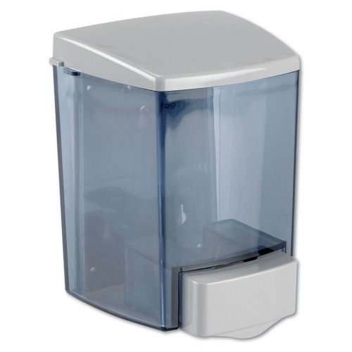 Impact 4.5 in. x 4 in. x 6.25 in. 30 oz. Encore Bulk Foam Soap Dispenser - Gray/Clear