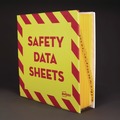 Office Jansan | Avery 18950 11 in. x 8.5 in. 1.5 in. Capacity 3-Rings Heavy-Duty Preprinted Safety Data Sheet Binder - Yellow/Red image number 1