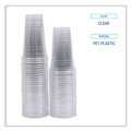 Cups and Lids | Boardwalk BWKPET24 24 oz. PET Plastic Cold Cups - Clear (600/Carton) image number 5