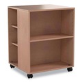 Utility Carts | Durable 311347 20.79 in. x 23.31 in. x 29.45 in. 6 Shelves Wood Flexible Multi-Functional Cart for Office Storage - Beech image number 0