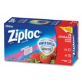 Food Service | Ziploc 316490 5.88 in. x 1.88 in. x 7.88 in. Quart Slider Storage Bags - Clear (9/Carton) image number 3