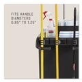 Utility Carts | Rubbermaid Commercial 2202589 Resin QuickClips for Rubbermaid Commercial FG618900BLA/2202581 - Black (6/Carton) image number 4