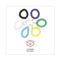 Office Jansan | Universal UNV56051 Plastic Wrist Coil Plus Key Ring - Assorted Colors (6/Pack) image number 3