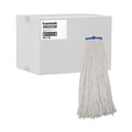 Mops | Boardwalk BWK732R 32 oz. Economical Lie-Flat Rayon Fiber Mop Head - White (12/Carton) image number 0