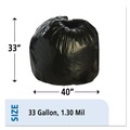 Storage Accessories | Stout by Envision T3340B13 33 in. x 40 in. 1.3 mil. 33 Gallon Total Recycled Content Plastic Trash Bags - Brown/ Black (100/Carton) image number 5