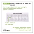 Toys | Champion Sports BP10CLR Plastic Bowling Pin Set - Assorted Colors (10/Set) image number 1