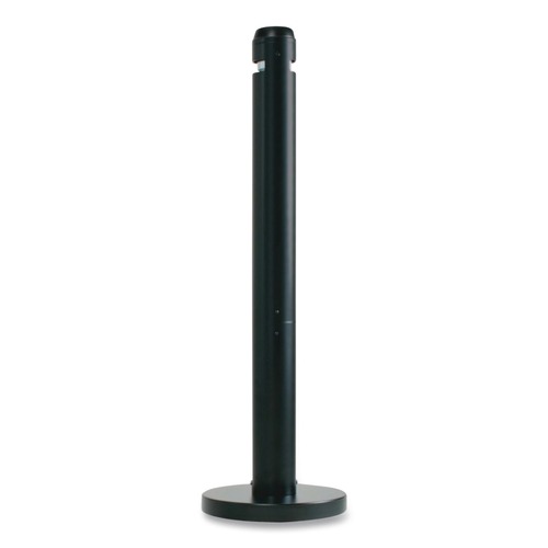 Labor Day Sale! Save $30 off $199! | Rubbermaid Commercial FGR1BK 4 in. x 41 in. 0.9 gal. Round Steel Smoker's Pole - Black image number 0