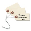 Office Jansan | Avery 12604 4.25 in. x 2.13 in. 11.5 pt Stock Double Wired Shipping Tags - Manila (1000/Box) image number 1