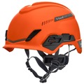  | MSA 10194789 V-Gard H1 Fas-Trac III Pivot Trivent ANSI EN12492 Safety Helmet -  Orange image number 0