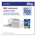 Ink & Toner | Brother LC504CS INKvestment 500 Page-Yield Ink - Cyan image number 2