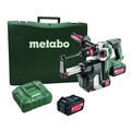 Rotary Hammers | Metabo 600211950 KHA 18 LTX BL 24 Quick 18V 1 in. SDS-Plus Brushless Lithium-Ion Rotary Hammer with HEPA Vacuum Attachment & Batteries image number 0