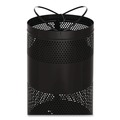 Trash Cans | Rubbermaid Commercial FGS3ETBKPL 25 gal. Classics Perforated Steel Open Top Receptacle - Black image number 2