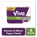 Paper Towels and Napkins | Viva 56530 5.1 in. x 11 in. 1-Ply Signature Cloth Choose-A-Sheet Kitchen Roll Paper Towels - White (8/Carton) image number 3