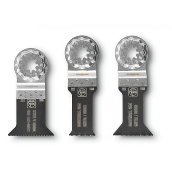 BLIZZARD OF BLADES | Fein 35222952140 3-Piece E-Cut Combo Starlock Wood and Metal Saw Blade Set