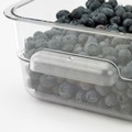 Bulk Savings Pricing 2 | Carlisle 1195007 7.13 in. x 7.13 in. x 3.8 in. 2 qt. Squares Polycarbonate Food Storage Container - Clear image number 2