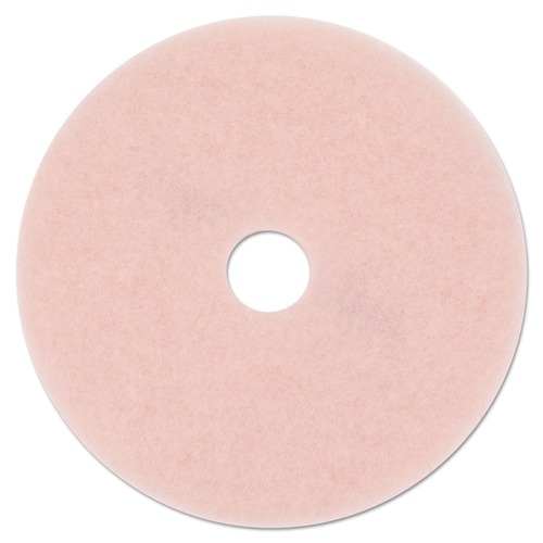 3M 3600 Eraser 27 in. Burnishing Floor Pads - Pink (5/Carton) image number 0