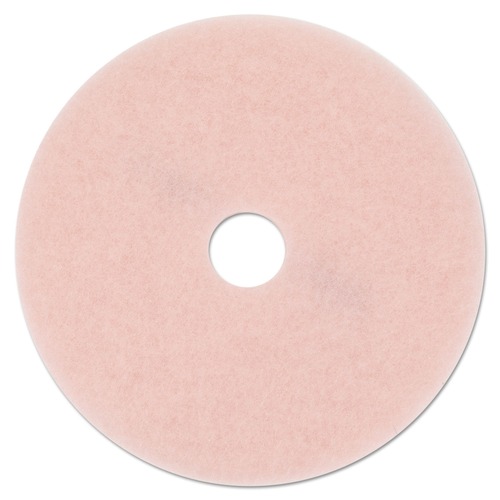 Cleaning & Janitorial Accessories | 3M 3600 Eraser 27 in. Burnishing Floor Pads - Pink (5/Carton) image number 0