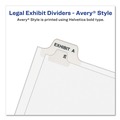 Dividers & Tabs | Avery 11915 11 x 8.5 Avery Style Preprinted Legal Exhibit Side 10-Tab Index Dividers - White (25/Pack) image number 3