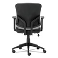  | Alera ALETE4819 17.6 in. to 21.5 in. Seat Height Bonded Leather Seat/Back Everyday Task Office Chair - Black image number 3