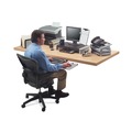 Office Furniture Accessories | Fellowes Mfg Co. 8032601 21.25 in. x 18.06 in. x 5.25 in. Office Suites Printer/Machine Stand - Black/Silver image number 3