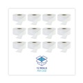 Cleaning & Janitorial Supplies | Boardwalk B6111 3-1/2 in. x 2000 ft. JRT Jr. 1-Ply Bath Tissue - Jumbo, White (12/Carton) image number 3