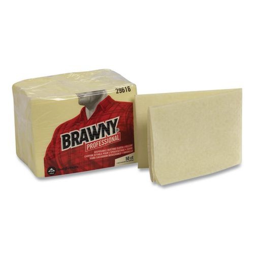 Cleaning & Janitorial Supplies | Georgia-Pacific 29616 17 in. x 24 in. Dusting Cloths Quarterfold - Unscented, Yellow (200/Carton) image number 0