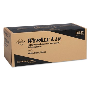 WypAll L10 12 in. x 10.25 in. POP-UP Box Towels - White (125/Box, 18 Boxes/Carton)