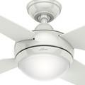 Ceiling Fans | Hunter 59073 52 in. Sonic White Ceiling Fan with Light with Handheld Remote image number 3