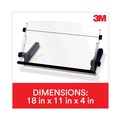 Office Jansan | 3M DH640 300 Sheet Capacity In-Line Freestanding Plastic Copyholder - Black/Clear image number 8