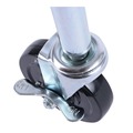  | Alera SW690004 4 in. Wheel Grip Ring K Stem Optional Casters for Wire Shelving - Gray/Black (4/Set) image number 2