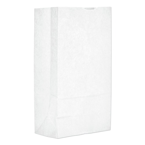 Bulk Savings Pricing 2 | Ross & Wallace Paper Products 120312500PK/BL 7 in. x 4.38 in. x 13.75 in. No. 12 Size Grocery Paper Bags - White (500/Bundle) image number 0