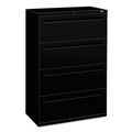  | HON H784.L.P Brigade 700 Series Four-Drawer 36 in. x 18 in. x 52.5 in. Lateral File - Black image number 0