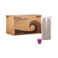 Cutlery | Boardwalk BWKTRANSCUP3CT 3 oz. Polypropylene Plastic Cold Cups - Translucent (125/Bag, 20 Bags/Carton) image number 2