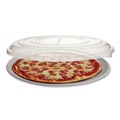 Food Trays, Containers, and Lids | Eco-Products EP-SCPTR16LIDR 16 in. x 16 in. x 0.2 in. 100 Percent Recycled Content Plastic Pizza Tray Lids - Clear (50/Carton) image number 2