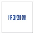 Office Jansan | Universal UNV10056 Pre-Inked 1-Color FOR DEPOSIT ONLY Message Stamp - Blue image number 4
