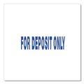  | Universal UNV10056 Pre-Inked 1-Color FOR DEPOSIT ONLY Message Stamp - Blue image number 4